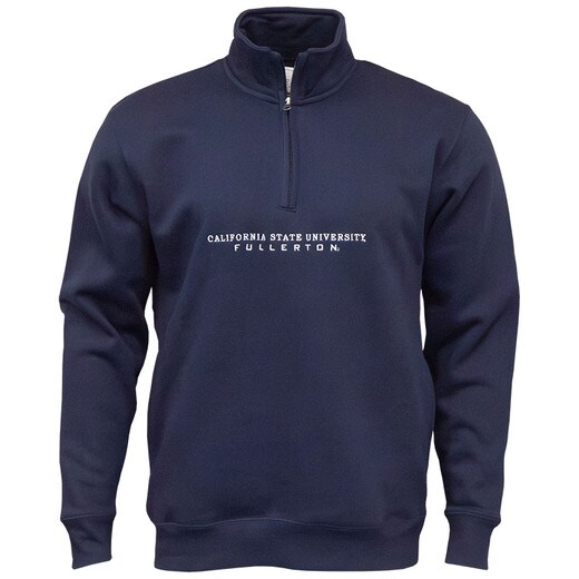 Gear For Sports CSUF Big Cotton Quarter Zip - Navy